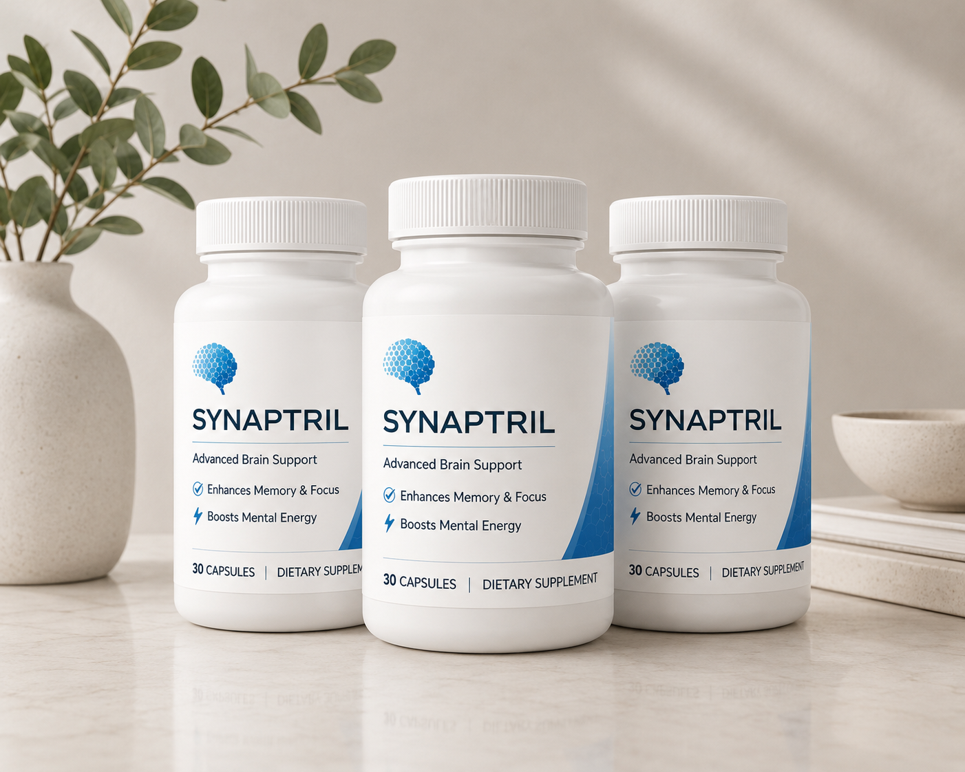 Synaptril cognitive support supplement bottle